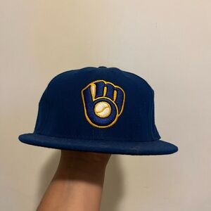 New era fitted cap - Milwaukee Brewers
